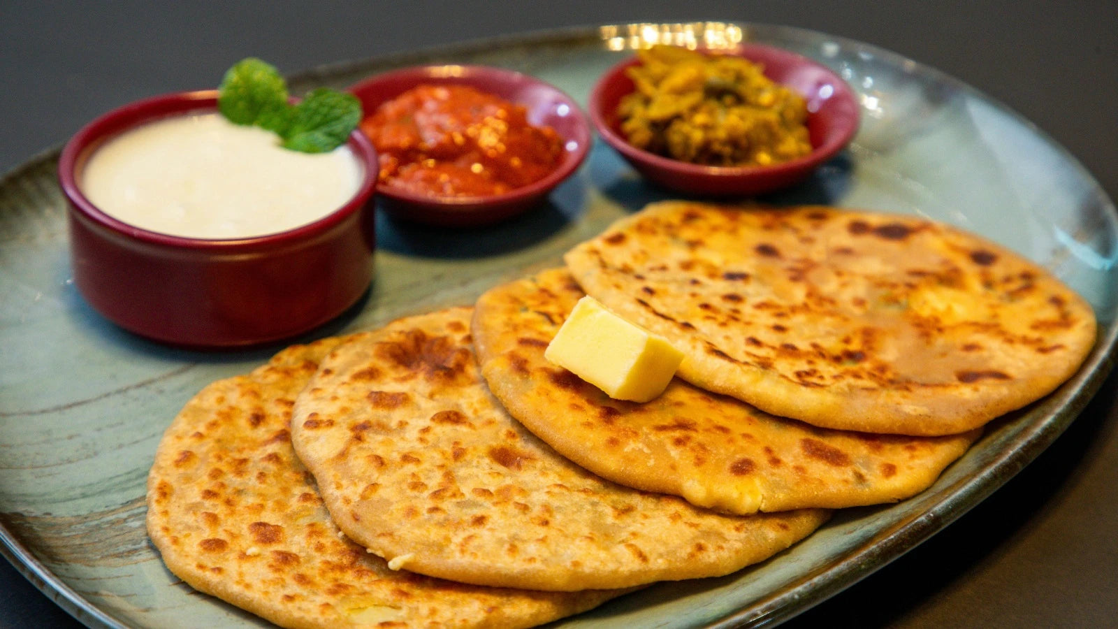 Chapati on a plate, showcasing its nutritional information and calorie content. 