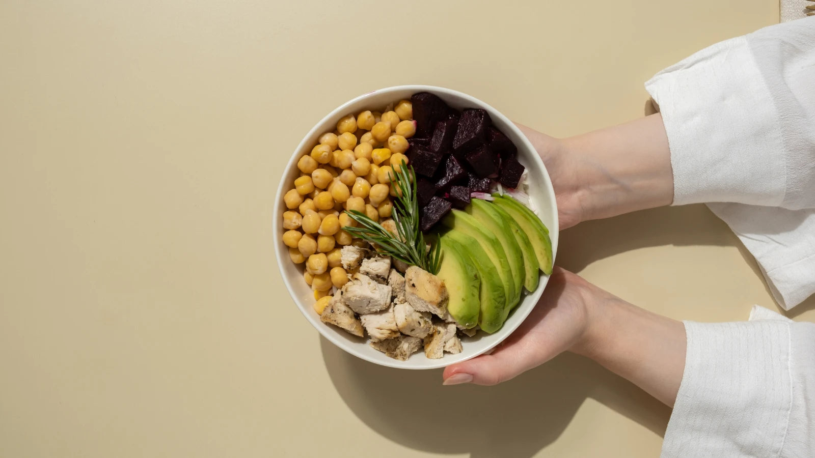 A bowl of boiled chana, a nutritious legume with high protein and fiber content. 