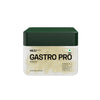 Gastro Pro supplement container with green lid and beige body on a white background