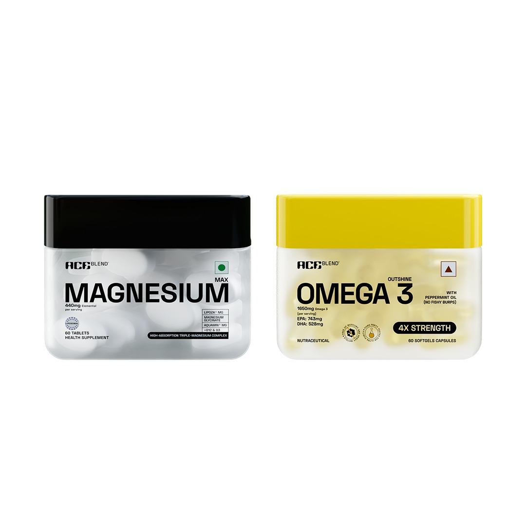 Outshine Omega 3 + Max Magnesium Super Combo